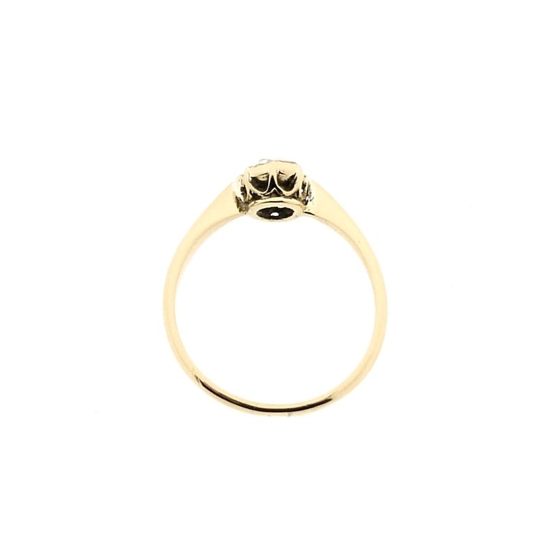 Image 5 of Gold solitaire ring with diamond