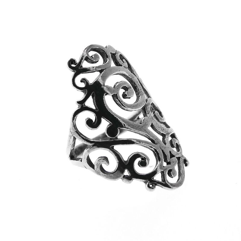 Image 4 of Silver ring with fantasy design