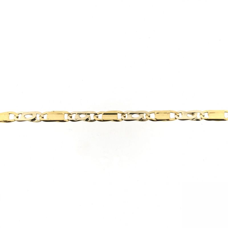 Image 3 of Two-tone gold fantasy link necklace