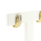 Image 6 of Gold stud earrings with diamond; 0.01 ct.