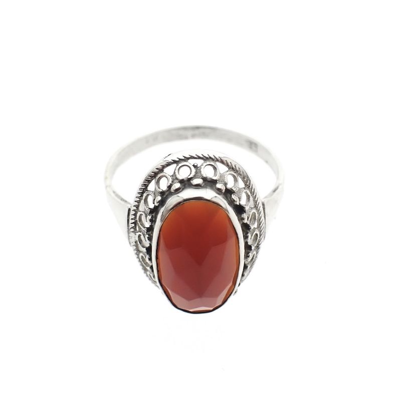 Image 5 of Silver ring with carnelian | Antique