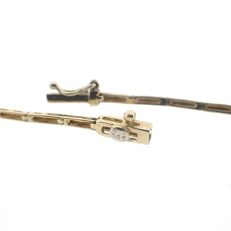 Image 5 of Gold necklace with zirconia | 42 cm