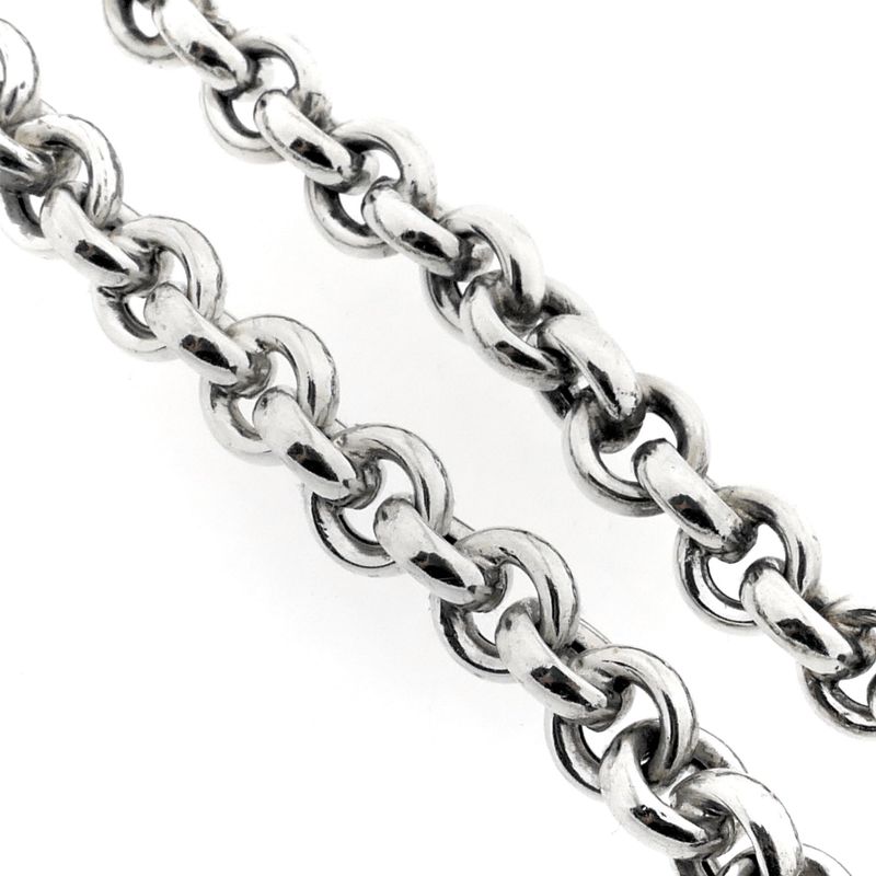 Image 3 of Silver Jasseron Link Necklace