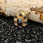 Image 2 of Vintage Gold Pendant with Garnet; 14 Karat
