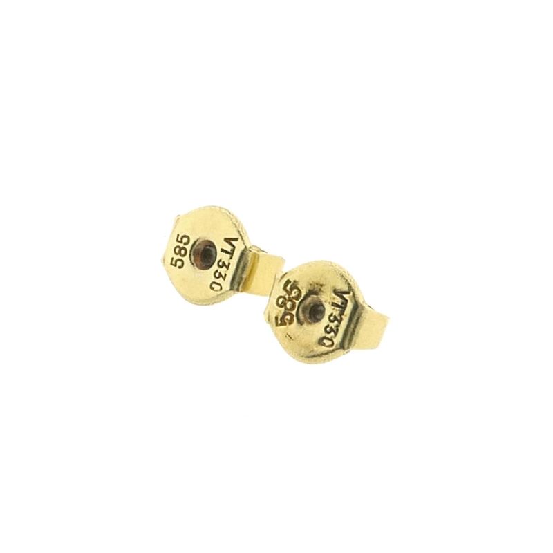 Image 6 of Vintage gold round stud earrings