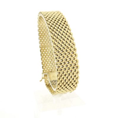 Image 1 of Vintage gold panther link bracelet | 21 cm