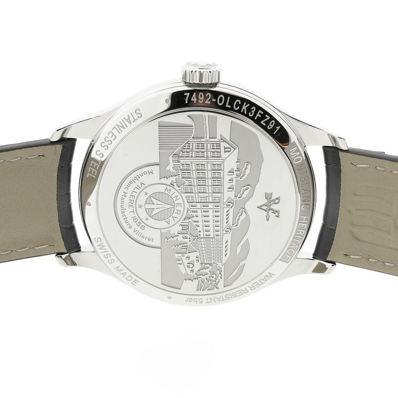 Image 10 of Montblanc Heritage GMT; Automatic men's watch with second time zone