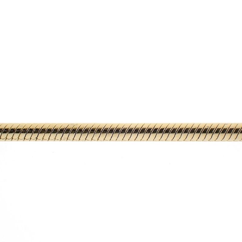 Image 3 of Gold snake link bracelet; Midas | 21.5 cm