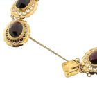 Image 7 of Antique Gold Boat Bracelet with Garnet | 18 cm