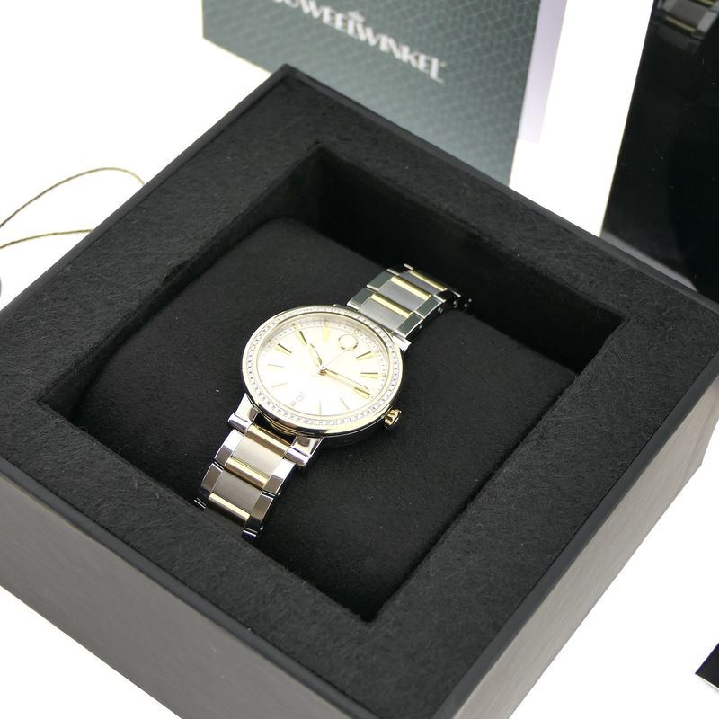 Image 15 of Movado Vizio Ref. 0607638; Two-tone ladies watch with 0.25ct. diamonds