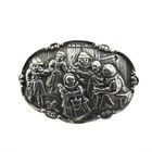 Image 1 of Vintage silver brooch with scene