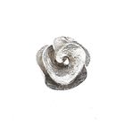 Image 1 of Textured Silver Rose Pendant