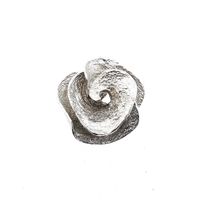 Textured Silver Rose Pendant