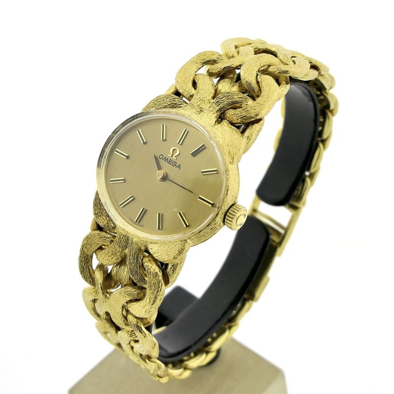 Image 2 of Omega Geneva Bracelet Watch; 18k Gold Women's Watch