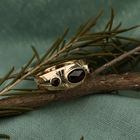 Image 2 of Gold ring with garnet stones | Vintage