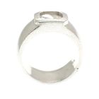 Image 3 of Silver matte ring with zirconia