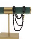 Image 7 of Garnet necklace/saucer with gold clasp; Antique | 80 cm