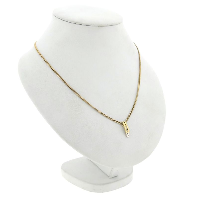 Image 5 of Zinzi Bicolor Gold Pendant with Diamonds