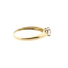 Afbeelding 5 van Gouden solitair ring met zirconia