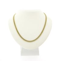 Gold gourmet link necklace | 39 cm