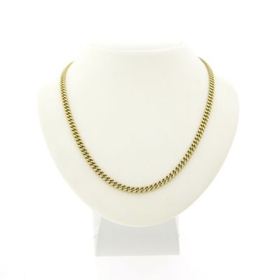 Image 1 of Gold gourmet link necklace | 39 cm