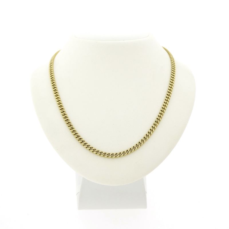Image 1 of Gold gourmet link necklace | 39 cm