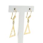 Image 2 of Gold triangular stud earrings