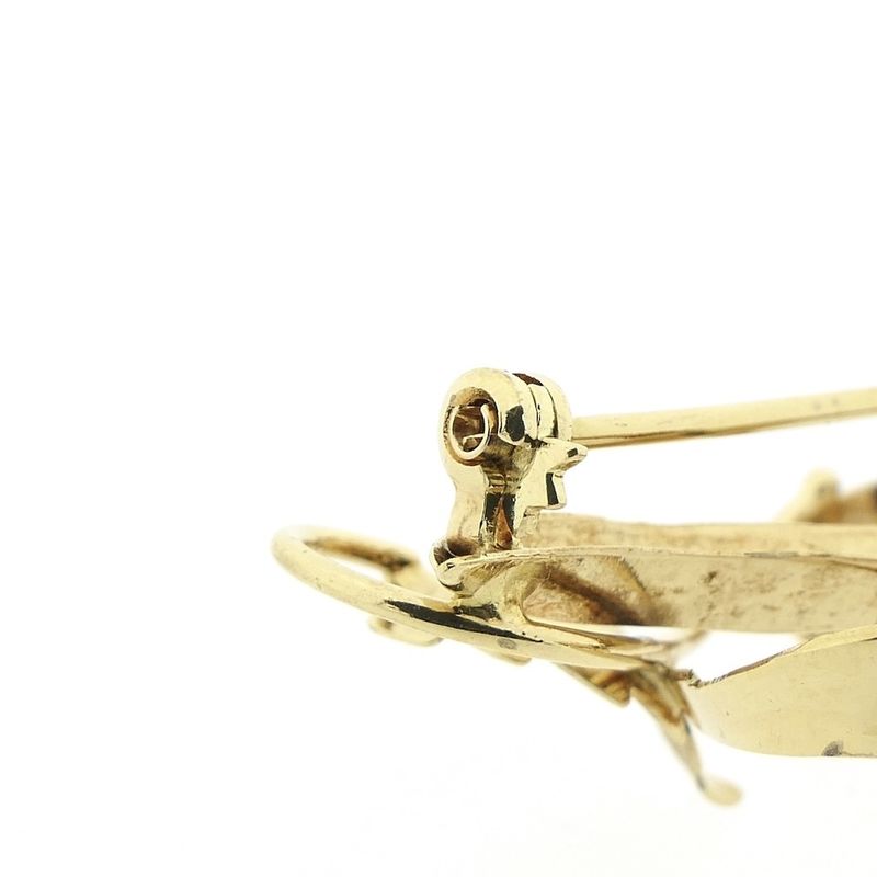 Image 5 of Vintage artistic gold brooch