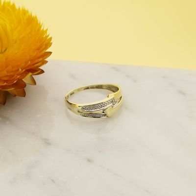 Image 2 of Gold Ring with Diamond; 0.005 ct.