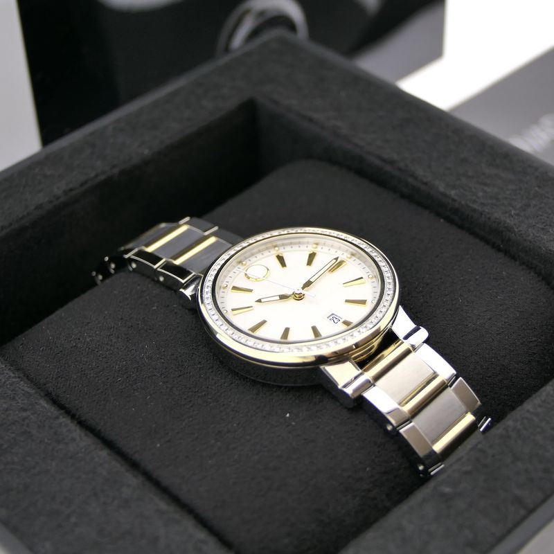 Image 16 of Movado Vizio Ref. 0607638; Two-tone ladies watch with 0.25ct. diamonds