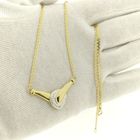 Image 9 of Two-tone necklace with a fixed pendant and a 0.005 ct. diamond | 46 cm