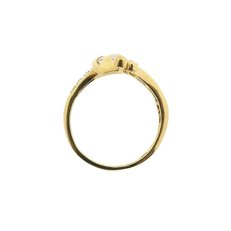 Image 4 of Gold ring with zirconia