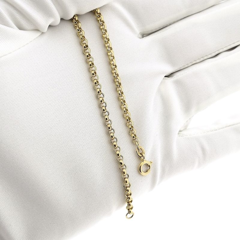 Image 8 of Gold jasseron link bracelet | 18.5 cm