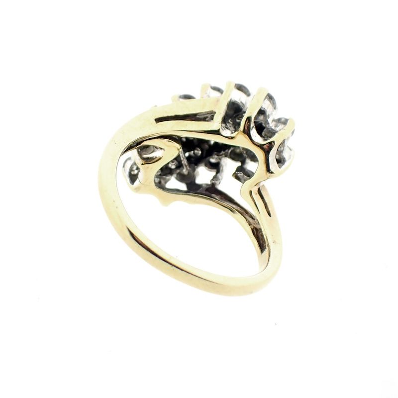 Image 2 of 10 carat exclusive cocktail ring with diamonds approx. 0.76 ct.