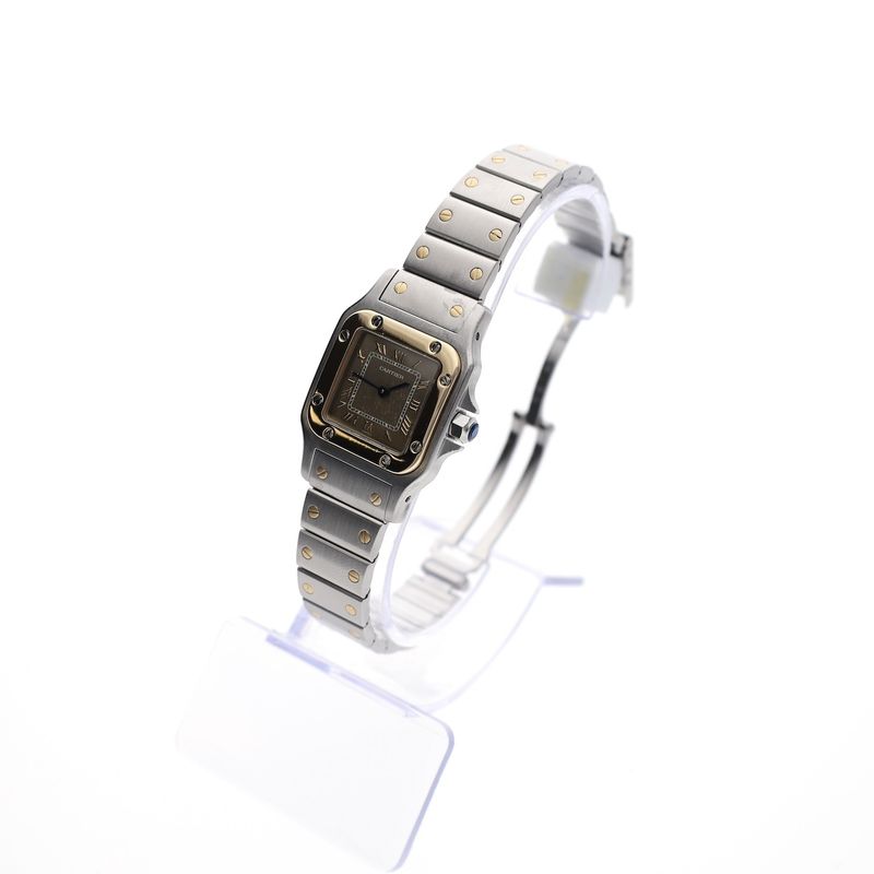 Image 2 of Cartier Santos Ladies ref. 1567; 18k gold/steel women's watch