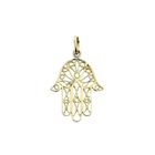 Image 1 of Gold pendant of a Hamsa hand