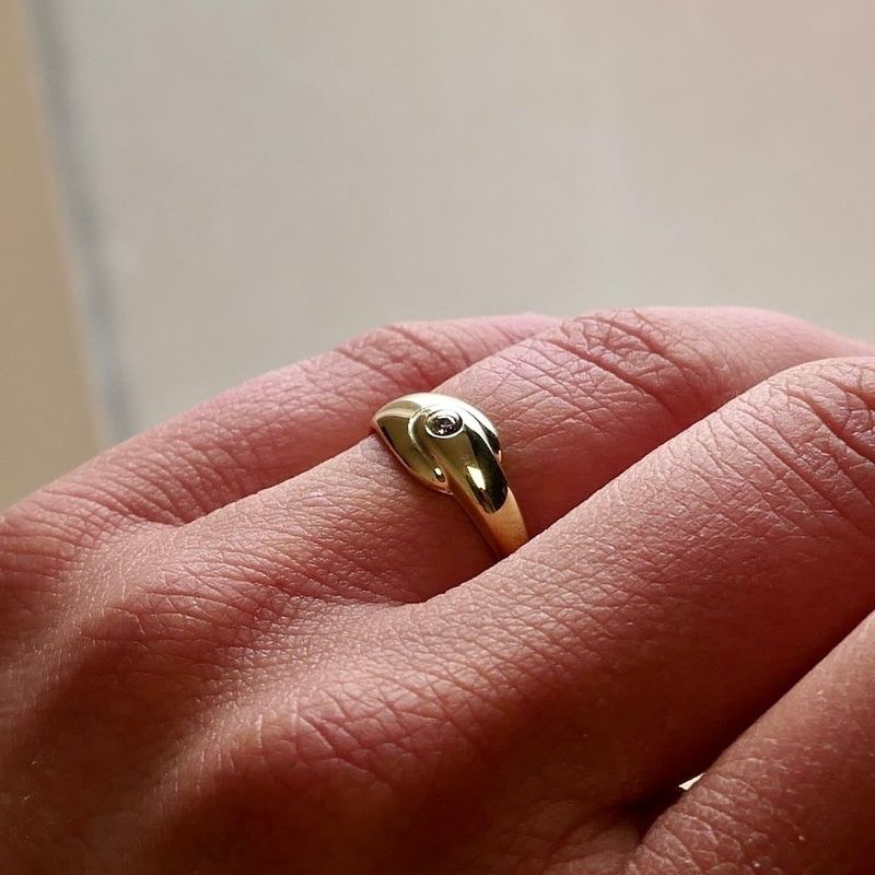 Image 7 of Gold Ring with Zirconia