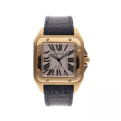 Cartier Santos XL 2657 W20071Y1; Automatisch 18ct. Gouden Heren Horloge Afbeelding 1 van Cartier Santos XL 2657 W20071Y1; Automatisch 18ct. Gouden Heren Horloge