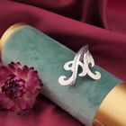 Image 2 of Silver letter brooch; letter A