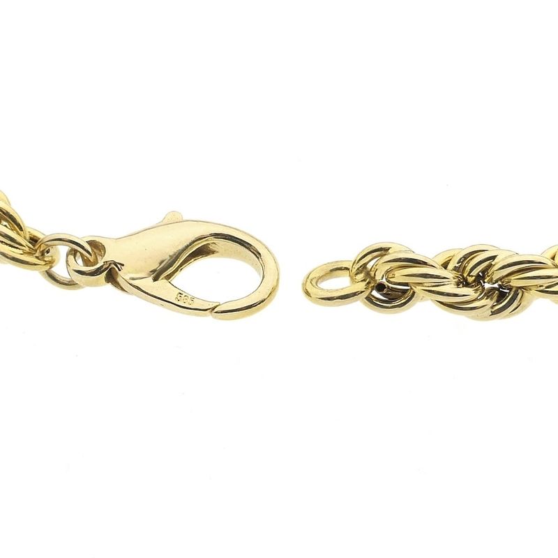 Image 6 of Gold twisted link bracelet | 19 cm