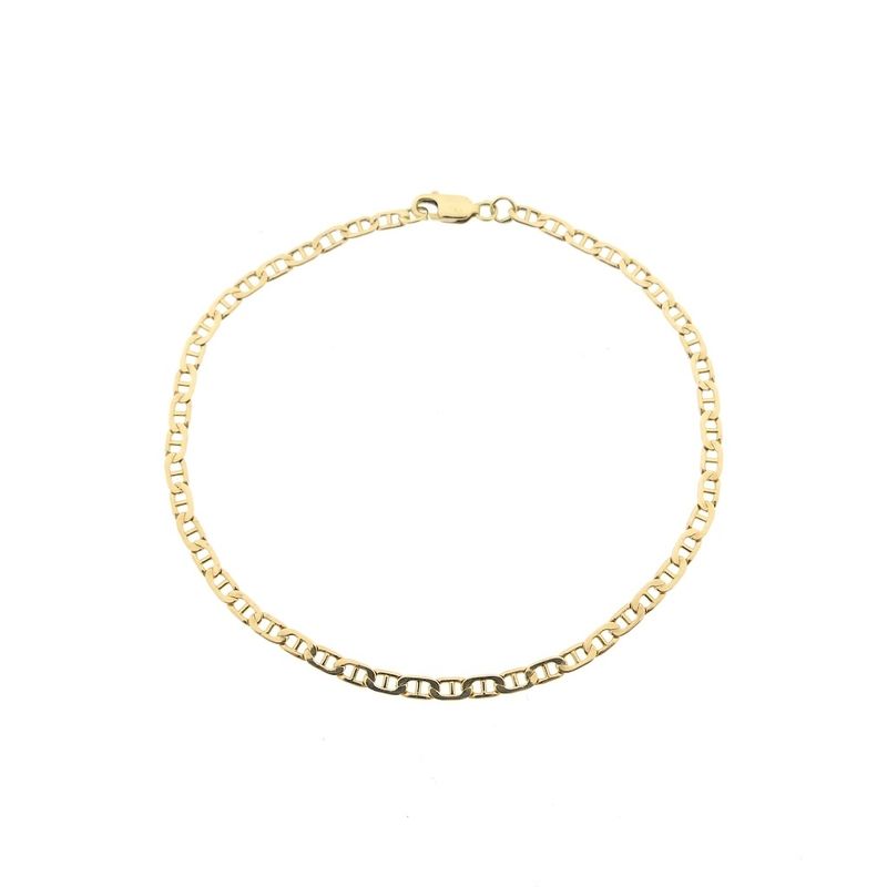 Image 1 of Gold navy link bracelet