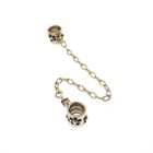 Image 1 of Pandora safety chain; Gold; Flowers | 7 cm