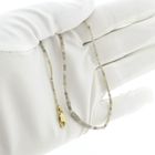 Image 10 of Uncut diamond bead necklace with gold clasp