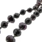 Image 6 of Antique garnet bead necklace with gold decorative clasp