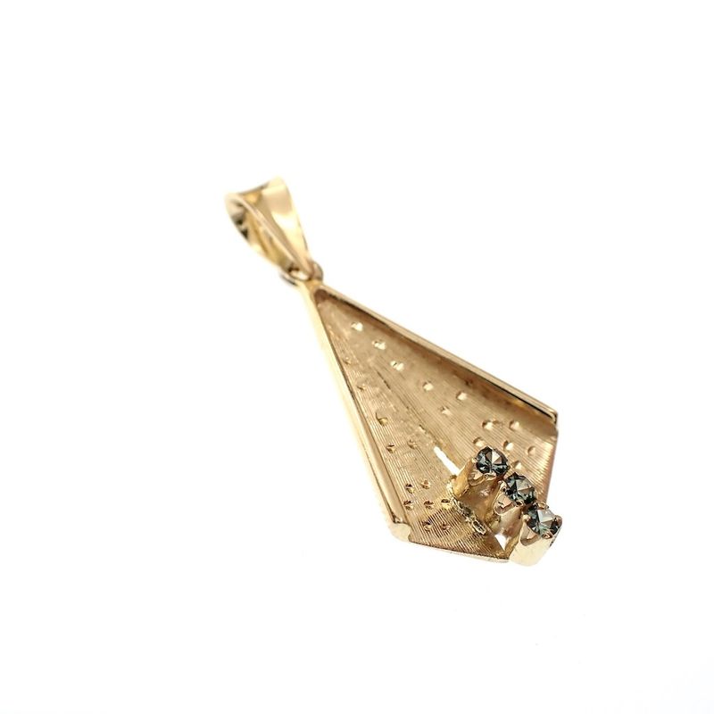 Image 2 of Gold pendant with aquamarine