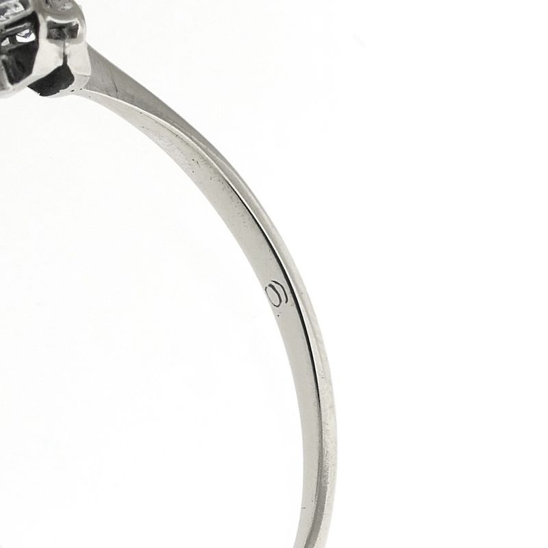 Image 7 of White gold solitaire ring with diamond | 0.06 ct.