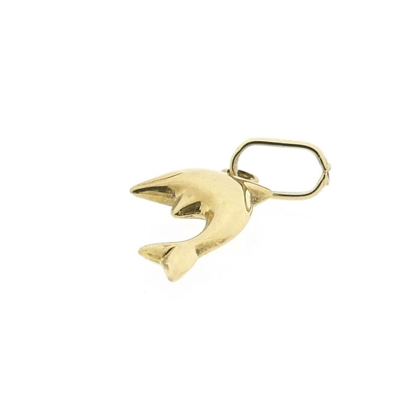 Image 5 of Golden dolphin pendant | Minimalist