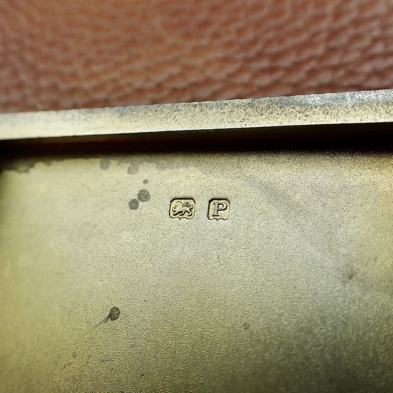 Image 9 of Silver cigarette case; Vintage