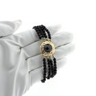 Image 7 of Glass bead bracelet with gold clasp