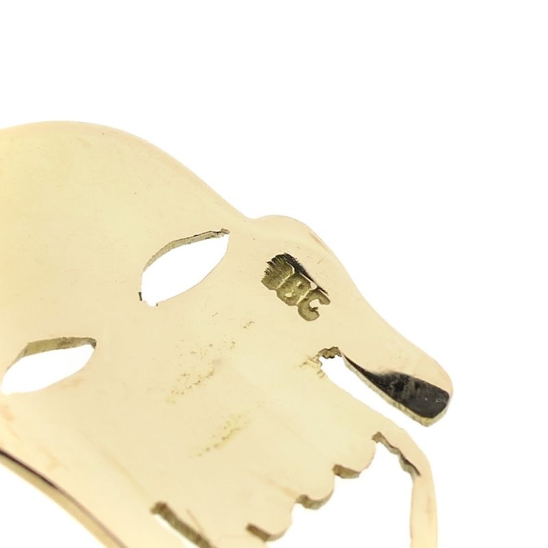 Image 6 of 18 carat gold pendant of a mask